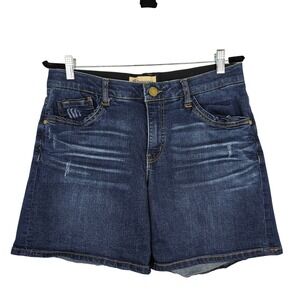 Democracy Women's Blue Denim Shorts AB Technology Size 12 Distressed